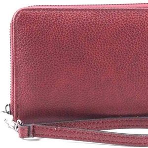 RFID Wallet - Dark Red & Black
